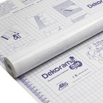 PAPEL DE PAREDE ADESIVO DECORATIVO TRANSPARENTE 45CMX2M