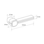 FECHADURA EX INOX ROS ALTZ CR IXP 70MM