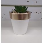 VASO DE PLANTA ARTIFICIAL BRANCO