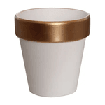 VASO DE PLANTA ARTIFICIAL BRANCO