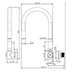 TORNEIRA DE PAREDE P/COZINHA HYDRAMOTION MT - PRETA