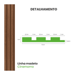 PAINEL RIPADO LAMINADO 10CM X 10MT CINAMOMO - LINHA MADETO
