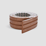 PAINEL RIPADO LAMINADO 10CM X 10MT BRONZE - LINHA URBAN RPDOL 06