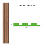 PAINEL RIPADO LAMINADO 10CM X 10MT BRONZE - LINHA URBAN RPDOL 06