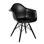 CADEIRA EAMES CONCHA PP PRETO DSW-INJ