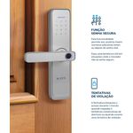 FECHADURA DIGITAL EMBUTIR WI-FI COM BIOMETRIA ESF-DE4000B