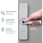 FECHADURA DIGITAL EMBUTIR WI-FI COM BIOMETRIA ESF-DE4000B