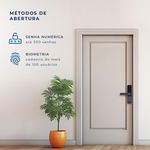 FECHADURA DIGITAL DE EMBUTIR COM BIOMETRIA ESF-DE2000B - PRETA