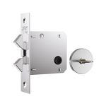 FECHADURA WC 1006S ROSETA INOX REDONDA DE CORRER
