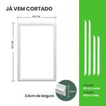 KIT MOLDURA BOISERIE 60X90 RM61-3,8CM BR