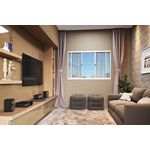 JANELA AÇO BRANCA 100x100 COM GRADE