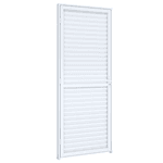 PORTA ALUMÍNIO BRANCA 215x065 GIRO ESQUERDO LAMINADO