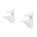 KIT SUPORTE PLASTICO DE PRATELEIRA BRANCO