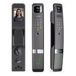 FECHADURA DIGITAL SA-FD-H20 RECONHECIMENTO FACIAL VISOR BIOMETRIA WIFI IMPRES DIGITAL