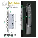 FECHADURA DIGITAL SA-FD-H20 RECONHECIMENTO FACIAL VISOR BIOMETRIA WIFI IMPRES DIGITAL