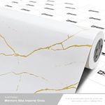 LAMINADO CONT VINIL 1,22 X 0,14MM GOLD PEDRAS MARMORE ALBA IMPERIAL GLOSS