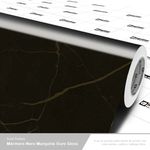 LAMINADO VINIL 1,22 X 0,14MM GOLD PEDRA MARMORE NERO MARQUINA OURO GLOSS
