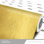 LAMINADO VINIL 1,22 X 0,14MM GOLD METALLIC ESCOVADO OURO