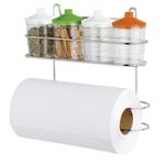 SUPORTE C/4 POTES E PORTA ROLOS CROMADO