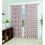 CORTINA RUSTICA 2,60X1,70MT SPAZIO BARROCO VERM.