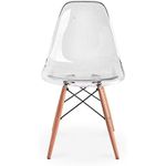 CADEIRA EAMES PC TRANSPARENTE DSW-M