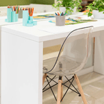 CADEIRA EAMES PC TRANSPARENTE DSW-M