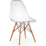 CADEIRA EAMES PC TRANSPARENTE DSW-M