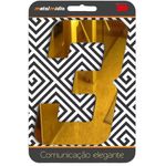 NÚMERO "3" OURO ESP 130MM