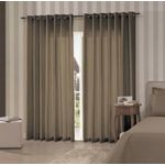 CORTINA RUSTICA 2,00X1,70M POLI/MARROM CLARO
