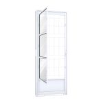 PORTA GIRO DIR. BR C/POST GDE QUAD VIDRO BOREAL 215X085