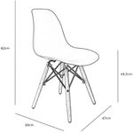 CADEIRA EAMES PP FENDI DSW-M