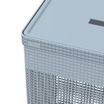 CESTO DE ROUPAS GRID 49L AZUL GLACIAL