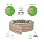 PAINEL RIPADO LAMINADO CREME 10CM X 10MT - LINHA PLAY