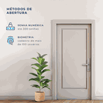 FECHADURA DIGITAL DE EMBUTIR COM BIOMETRIA ESF-DE2000B - PRATA