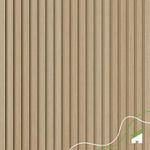 PAINEL RIPADO LAMINADO 10CM X 10MT CARVALHO - LINHA MADETO