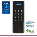 Fechadura Digital de Sobrepor, Abertura por senha ou tag, Pop, Preta, DS1100V, Elsys