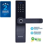 FECHADURA DIGITAL DE EMBUTIR COM BIOMETRIA ESF-DE2000B - PRETA