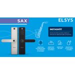 FECHADURA DIGITAL EMBUTIR BIOMETRIA WIFI IP55 SAX ESF-DE5100I - PRETA