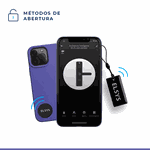 FECHADURA DIGITAL EMBUTIR BIOMETRIA WIFI IP55 SAX ESF-DE5100I - PRETA