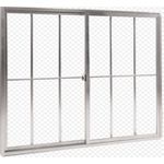 JANELA DE CORRER C/ GRADE HOME NAT 2FLS CAN 120x100cm