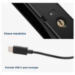 FECHADURA DIGITAL EMBUTIR BIOMET. WIFI IP55 SAMBA ESF-DE6100i