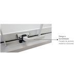 Janela Maxim-ar 40x60x8cm Grade Quadriculada Aço - Branco