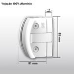 FECHO LATERAL 1571P BR PARA JANELA V/A