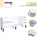Gabinete Jupiter Branco - Cozimax