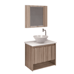 Toucador KIT TREVISO C/ PIA MARM QUINTO 63CM NOGAL - Rorato