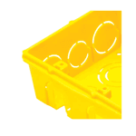 Caixa de Parede 4X4 PVC TRAMONTINA AMARELO 57500/042
