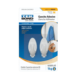 GANCHO AMBAR PLASTICO BRANCO M TEKBOND