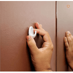 GANCHO AMBAR PLASTICO BRANCO M TEKBOND