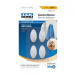 GANCHO AMBAR PLASTICO BRANCO P TEKBOND