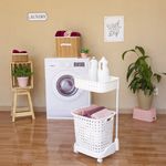 CONJUNTO LAVANDERIA VIENA DUPLO BRANCO SECALUX 301010